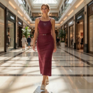 Vestido Tricot Jacquard